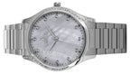 Westar Zing Crystal Accents Stainless Steel White Mother Of Pearl Dial Quartz 00127STN111 Women's Watch