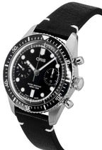 Oris Divers Sixty-Five Chronograph Lederarmband Schwarzes Zifferblatt Automatik 01-771-7791-4054-07-6-20-01 100M Herrenuhr