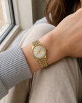 Gucci G-Timeless 29 mm Silver Bee Dial Watch YA1265021 worn on wrist