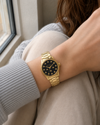 Gucci G-Timeless 32 mm Black Bee Dial Watch YA1265037 worn on wrist