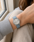 Gucci G-Timeless 29 mm Silver Bee Dial Watch YA1265039 worn on wrist