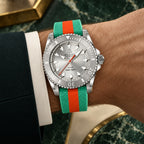 Gucci Dive 40 mm Silver sunburst Watch – YA136351