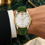 Gucci G-Timeless Small Seconds 40 mm White guilloche with gold feline, bee and star motifs Watch – YA126363