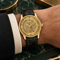 Gucci Eryx GMT 40 mm Engraved champagne-gold Watch – YA126342