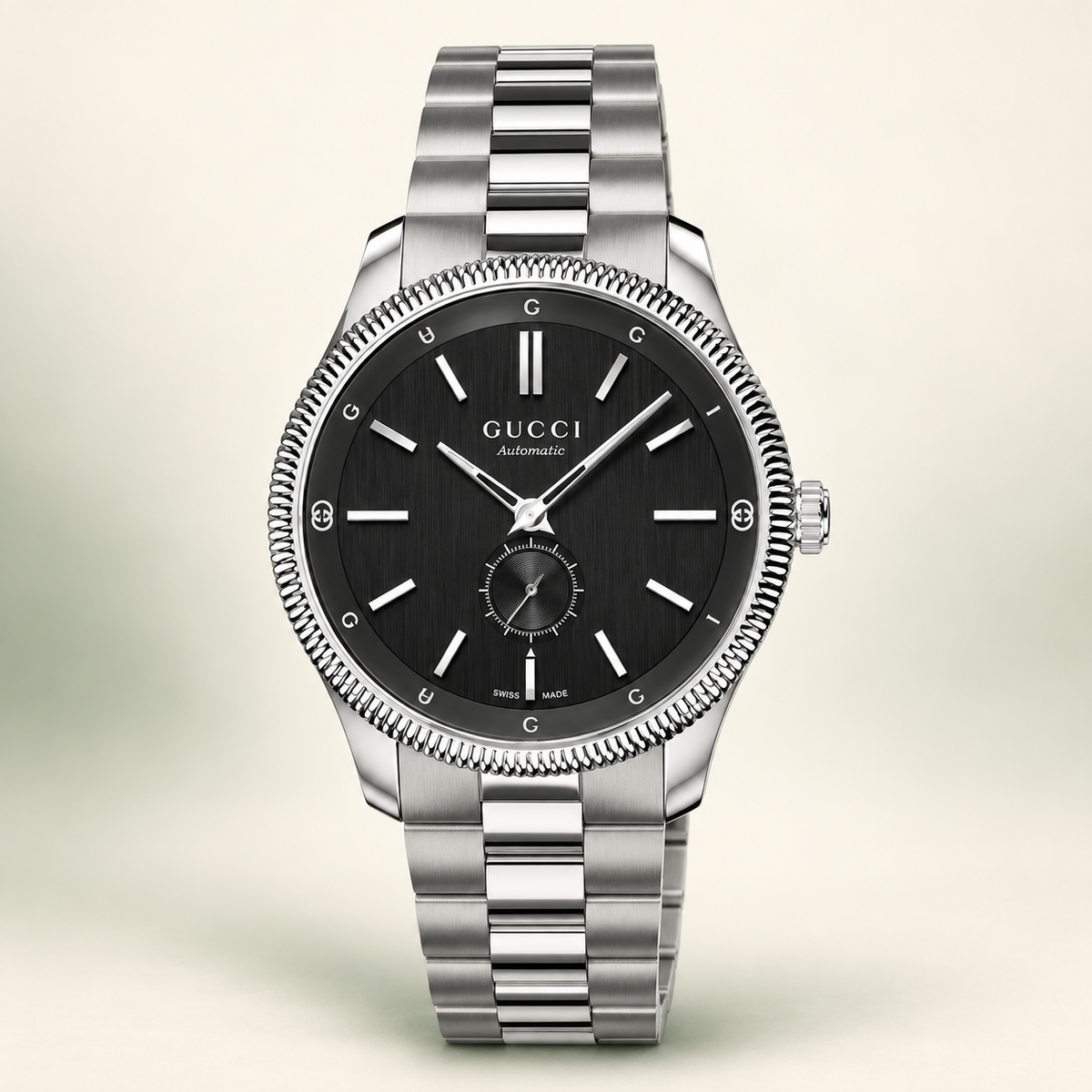 Gucci G-Timeless Automatic 40mm Black Dial Men’s Watch – YA126388