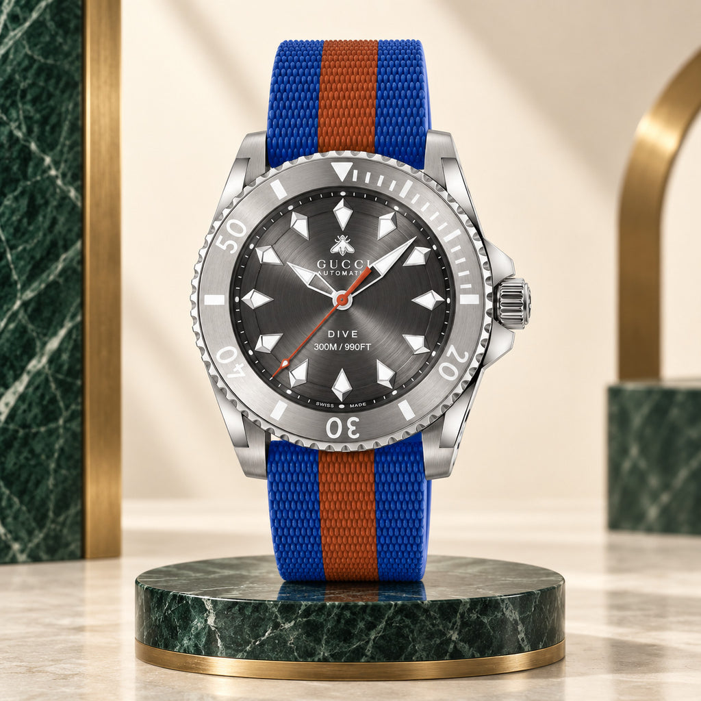 Gucci Dive 40 mm Dark grey Watch – YA136352