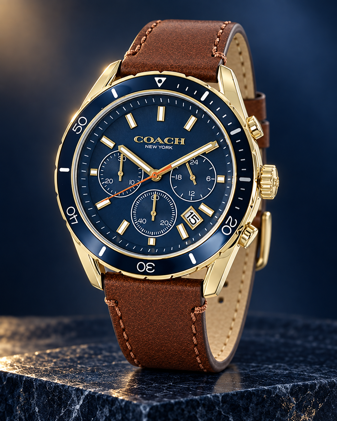 Coach Preston men's chronograph 14602513 studio product view