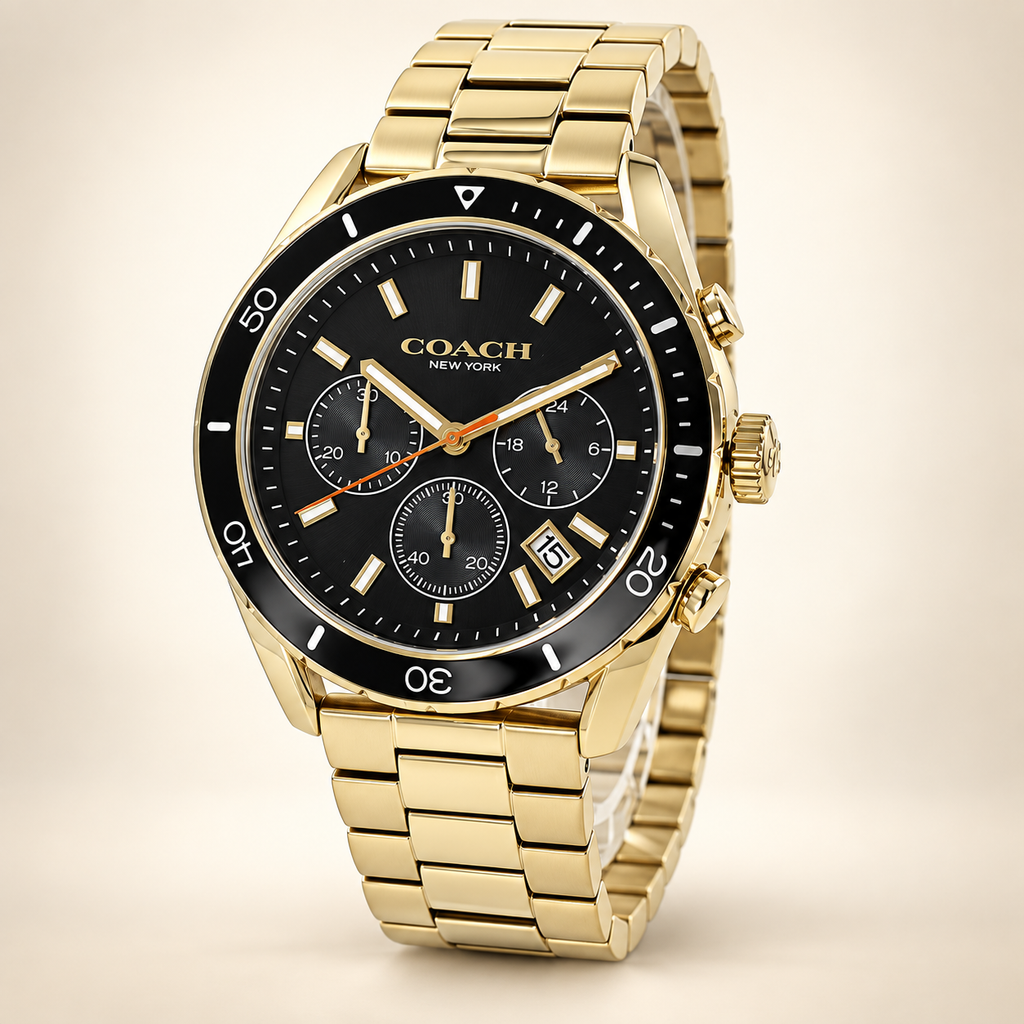 Coach Preston men's chronograph 14602517 studio product view