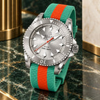 Gucci Dive 40 mm Silver sunburst Watch – YA136351