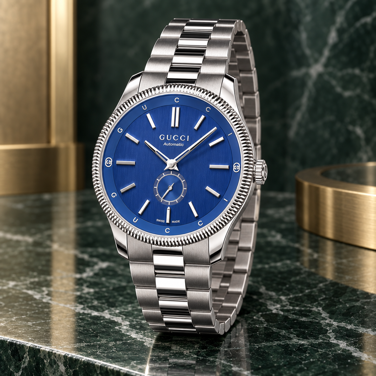 Gucci G-Timeless Automatic 40mm Blue Dial Men’s Watch – YA126389