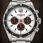 Coach Sullivan Sport men's chronograph 14602033 dial macro
