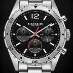 Coach Sullivan Sport men's chronograph 14602034 dial macro