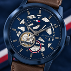 Tommy Hilfiger Henry Automatic 1710660 dial macro