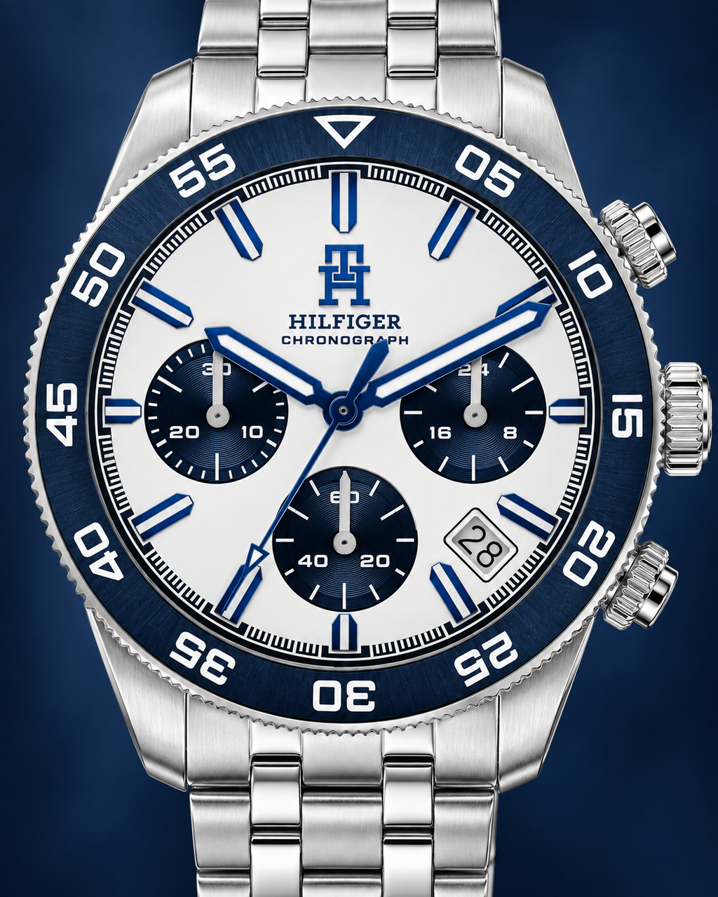 Tommy Hilfiger TH85 Chrono 1792157 dial macro