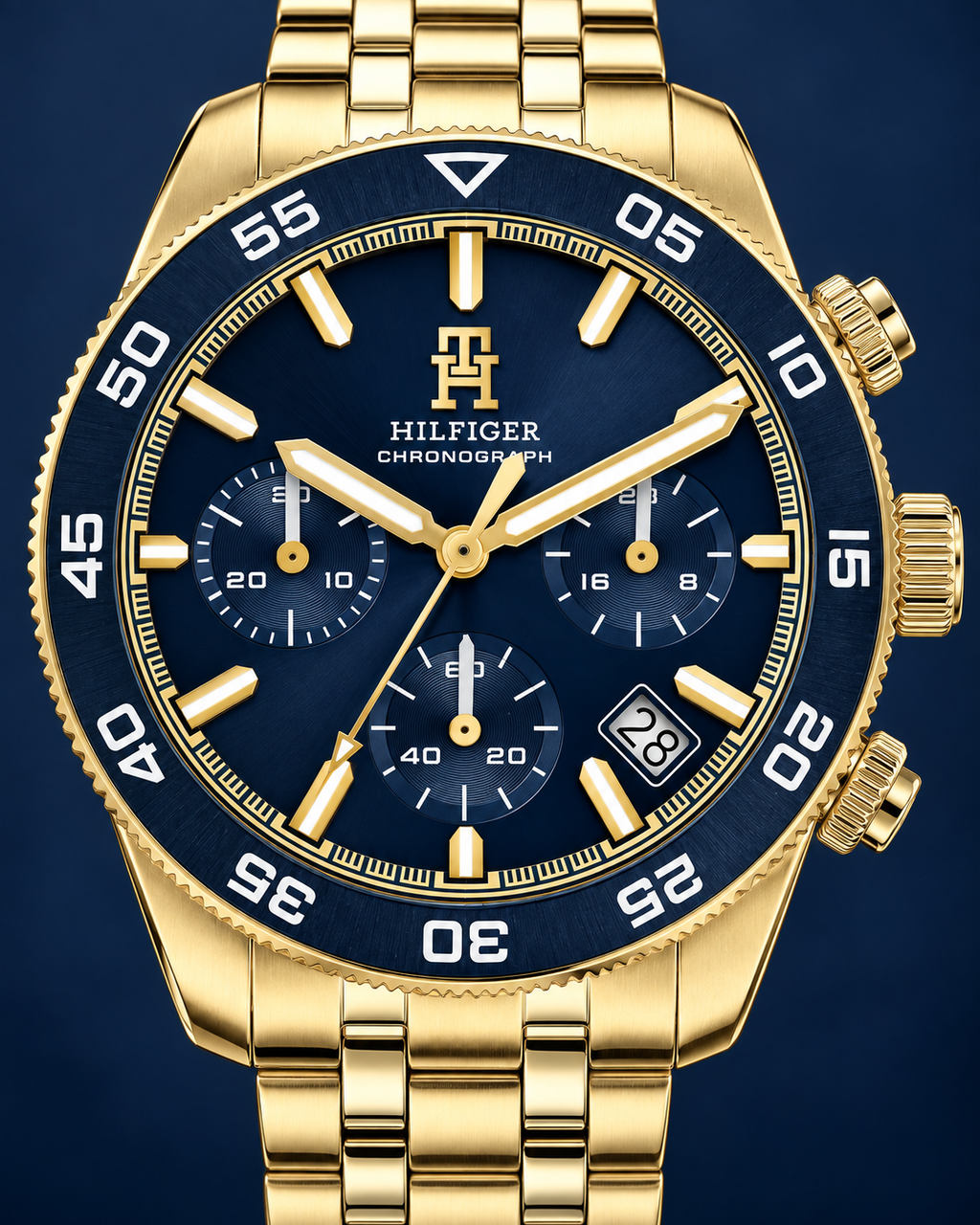 Tommy Hilfiger TH85 Chrono 1792158 dial macro