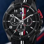 Tommy Hilfiger Bank Chronograph 1792168 dial macro