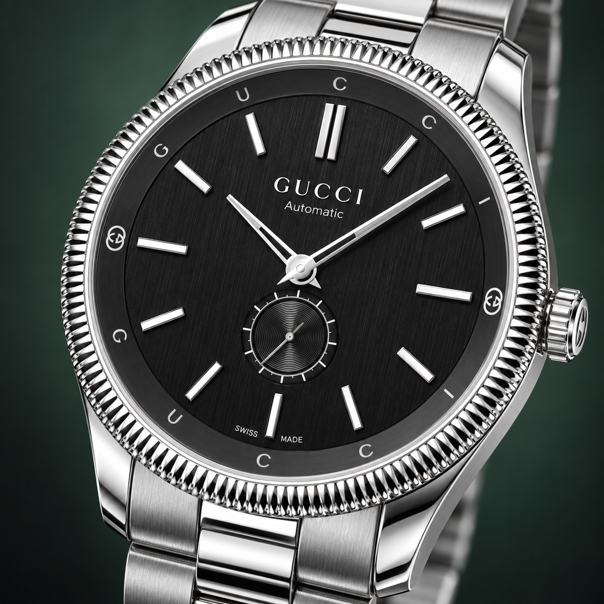 Gucci G-Timeless Automatic 40mm Black Dial Men’s Watch – YA126388