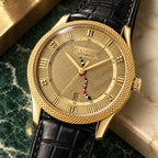Gucci Eryx GMT 40 mm Engraved champagne-gold Watch – YA126342