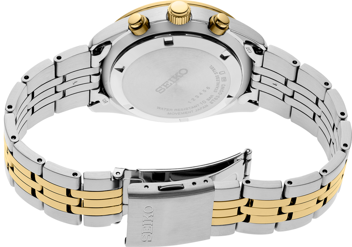 Seiko Essentials SSB430P1 Two-Tone Quartz Chronograph 41.5mm Men's Watch - product view 3