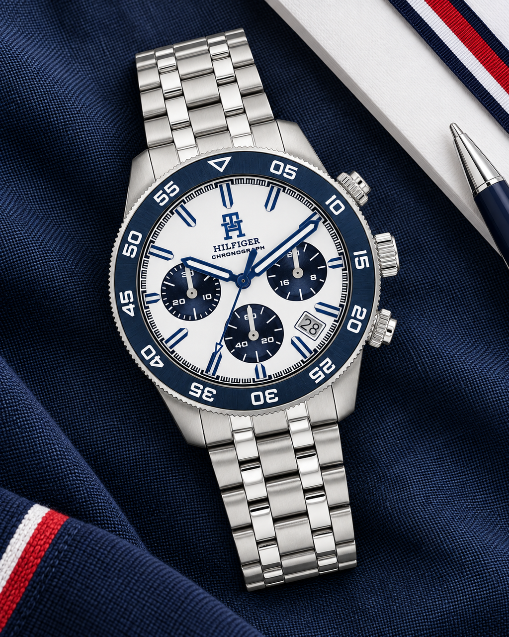 Tommy Hilfiger TH85 Chrono 1792157 luxury flatlay