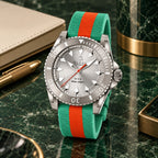 Gucci Dive 40 mm Silver sunburst Watch – YA136351