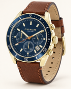 Coach Preston men's chronograph 14602513 three-quarter profile
