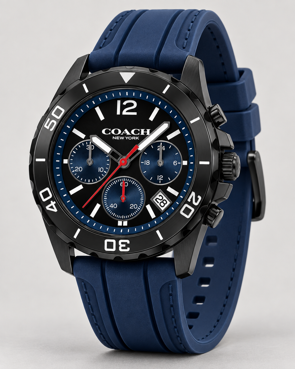 Coach Kent men's chronograph 14602566 three-quarter profile