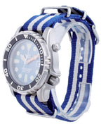 Ratio Free Diver Helium Safe Nylon Automatik Taucheruhr 1066KE20-33VA-BLU-var-NATO2 1000M Herrenuhr