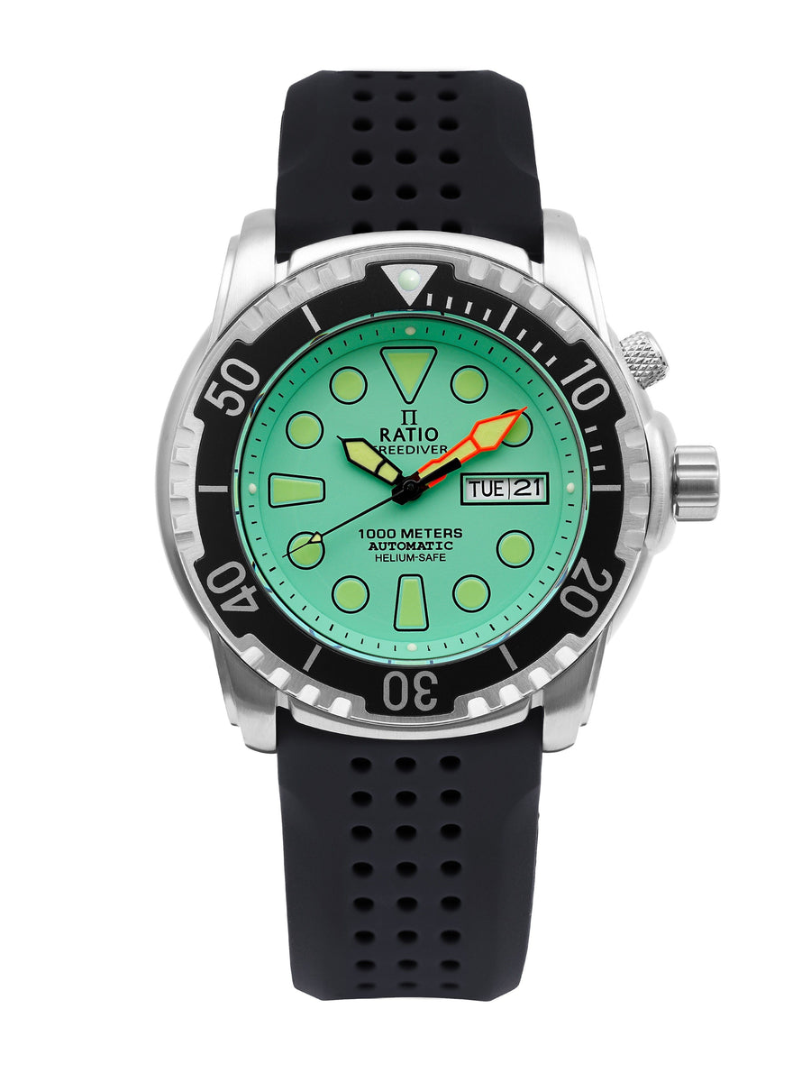Ratio FreeDiver Helium-Safe 1000M Saphir Automatik 1068HA90-34VA-MGRN Herrenuhr