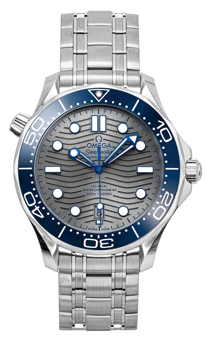 Omega Seamaster Edelstahl Graues Zifferblatt Automatik Taucher 210.30.42.20.06.001 300M Herrenuhr