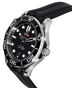 Omega Seamaster Kautschukarmband Schwarzes Zifferblatt Automatik Taucheruhr 210.32.42.20.01.001 300M Herrenuhr