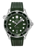 Omega Seamaster Kautschukarmband Grünes Zifferblatt Automatik Taucheruhr 210.32.42.20.10.001 300M Herrenuhr