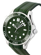 Omega Seamaster Kautschukarmband Grünes Zifferblatt Automatik Taucheruhr 210.32.42.20.10.001 300M Herrenuhr