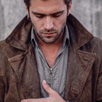 Men's Skull Ankh Pendant Necklace