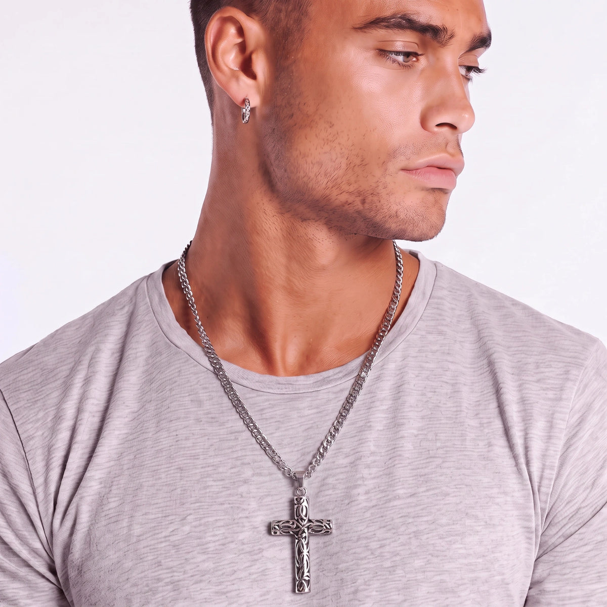 Men's Celtic Cross Pendant Necklace
