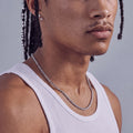 Men's Twisted Rope Chain Necklace