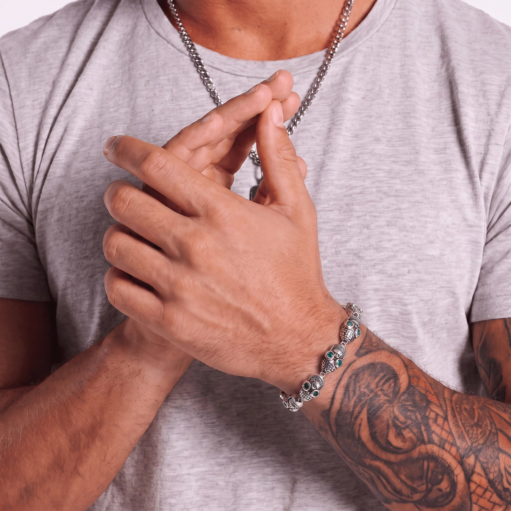 Men's Skull Chain Bracelet