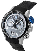 Edox Chronorally Chronograph Kautschukarmband Graues Zifferblatt Quarz 38003-TINBU-GNBU 100M Herrenuhr