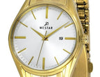 Westar Profile Gold Tone Stainless Steel White Dial Quartz 40210GPN107 Women's Watch
