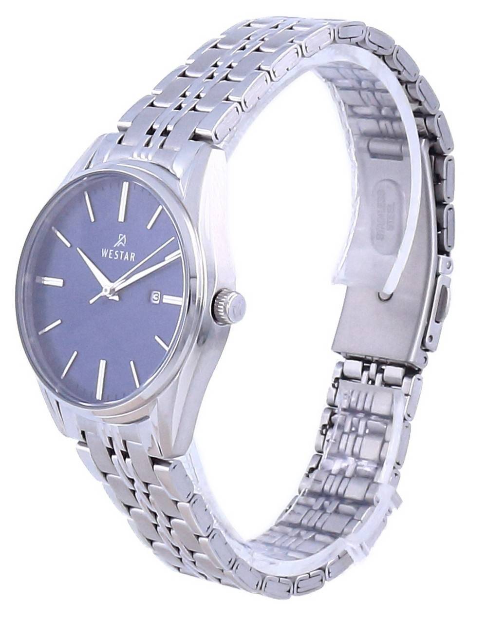 Westar Blue Dial Stainless Steel Quartz 40210 STN 104 Women's Watch
