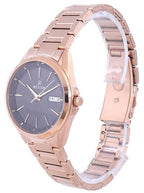 Westar Black Dial Rose Gold Tone Stainless Steel Quartz 40212 PPN 603 Women's Watch