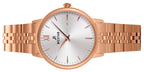 Westar Profile Rose Gold Tone Stainless Steel Silver Dial Quartz 40215PPN607 Women's Watch