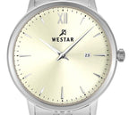 Westar Profile Stainless Steel Light Champagne Dial Quartz 40215STN102 Women's Watch