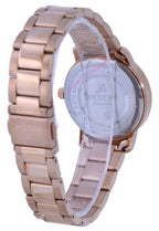 Westar White Dial Rose Gold Tone Stainless Steel Quartz 40245 PPN 601 Women's Watch