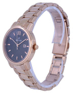 Westar Black Dial Rose Gold Tone Stainless Steel Quartz 40245 PPN 603 Women's Watch