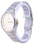 Westar Champagne Dial Two Tone Stainless Steel Quartz 50212 CBN 102 Men's Watch