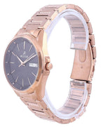 Westar Black Dial Rose Gold Tone Stainless Steel Quartz 50212 PPN 603 Men's Watch
