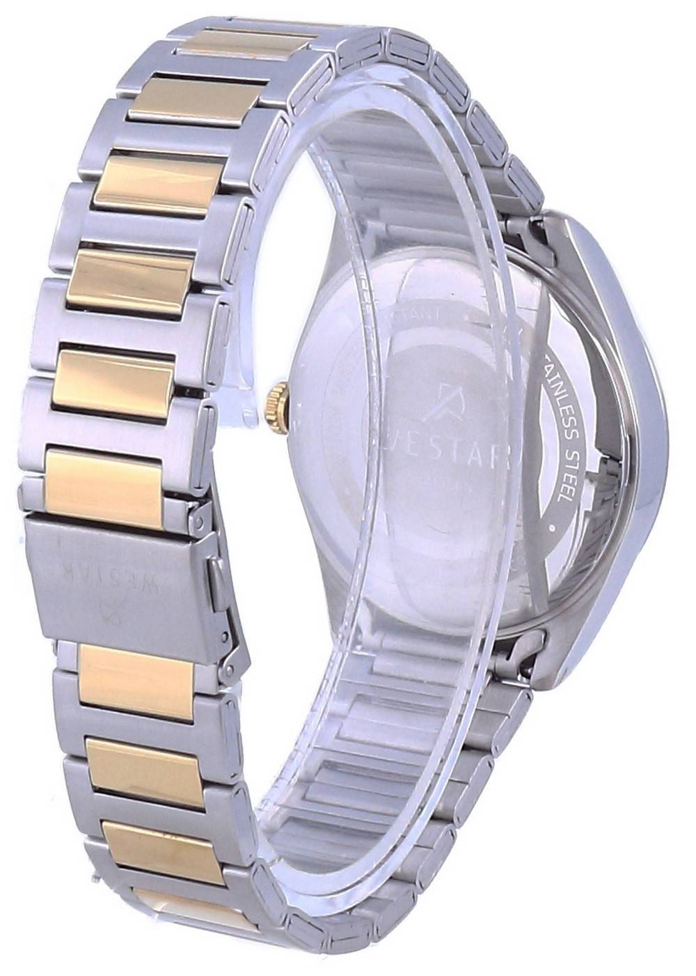 Westar Black Dial Two Tone Stainless Steel Quartz 50213 CBN 103 Men's Watch