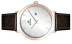 Westar Profile Leather Strap Silver Dial Quartz 50214PPN627 Men's Watch