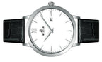 Westar Profile Leather Strap White Dial Quartz 50214STN101 Men's Watch